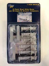 Gemini Jets 1:400 Widebody Dual Air Bridge Set (Pack of 3) GJARBRDG2 IN STOCK