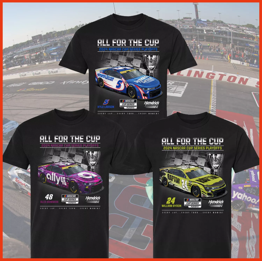 Kyle Larson, Alex Bowman, William Byron 2024 NASCAR Cup Series Playoffs T-Shirt