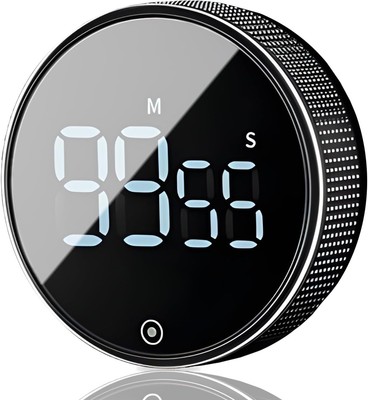 Digital Kitchen Timer Magnetic Egg Timer Digital Timer with Large LCD Screen, 3