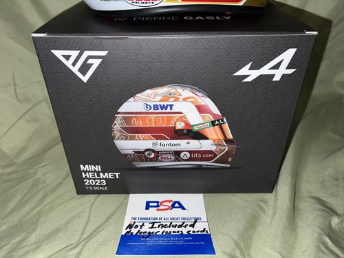 Pierre Gasly Signed Official 2023 Season 1:2 Mini Helmet Alpine Star PSA/DNA - Picture 5 of 6