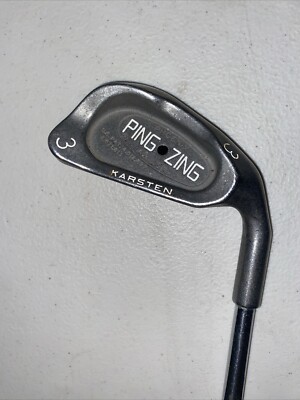 Ping Zing 3 Iron Black Dot 38.5  Karsten VGC Steel Shaft Stiff (KT-M)