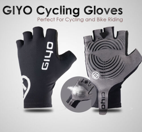 Half Finger Cycling Gloves Full Training Cycling Gym Wheel Chair Driving Mitts - Picture 13 of 23