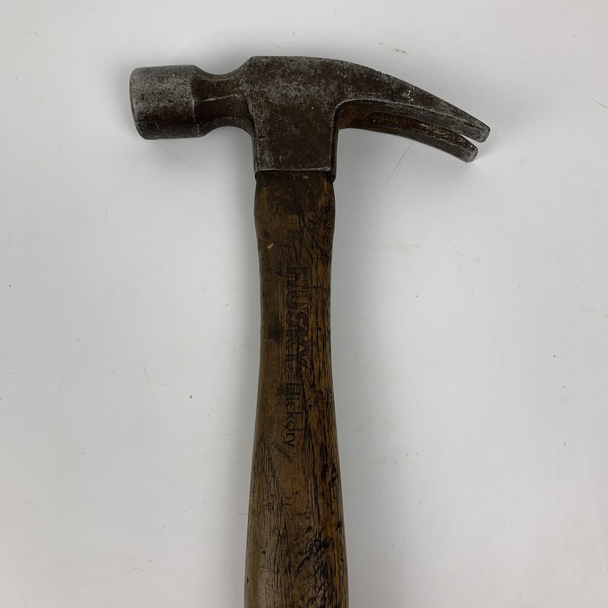 Vintage Husky 14” Hammer Carved Grip Hickory Handle | eBay