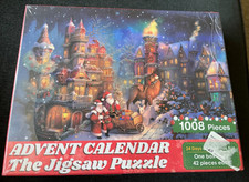 1008 pc Jigsaw Puzzle Advent Calendar 24 Days Countdown Calendar Santas SEALED