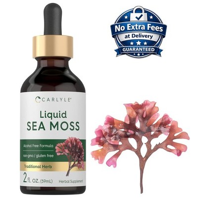 Gotas Liquidas de Sea Moss Sin Alcohol 2 oz | Extracto de Chondrus Crispus