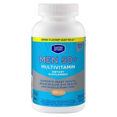 Berkley Jensen Men's 50+ Multivitamin Tablets, 300 ct.