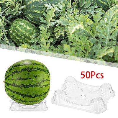 50 Stück Melone Wiege Tablett Ständer Pflanze Garten Wiegen für Kürbis Wassermelone Obst