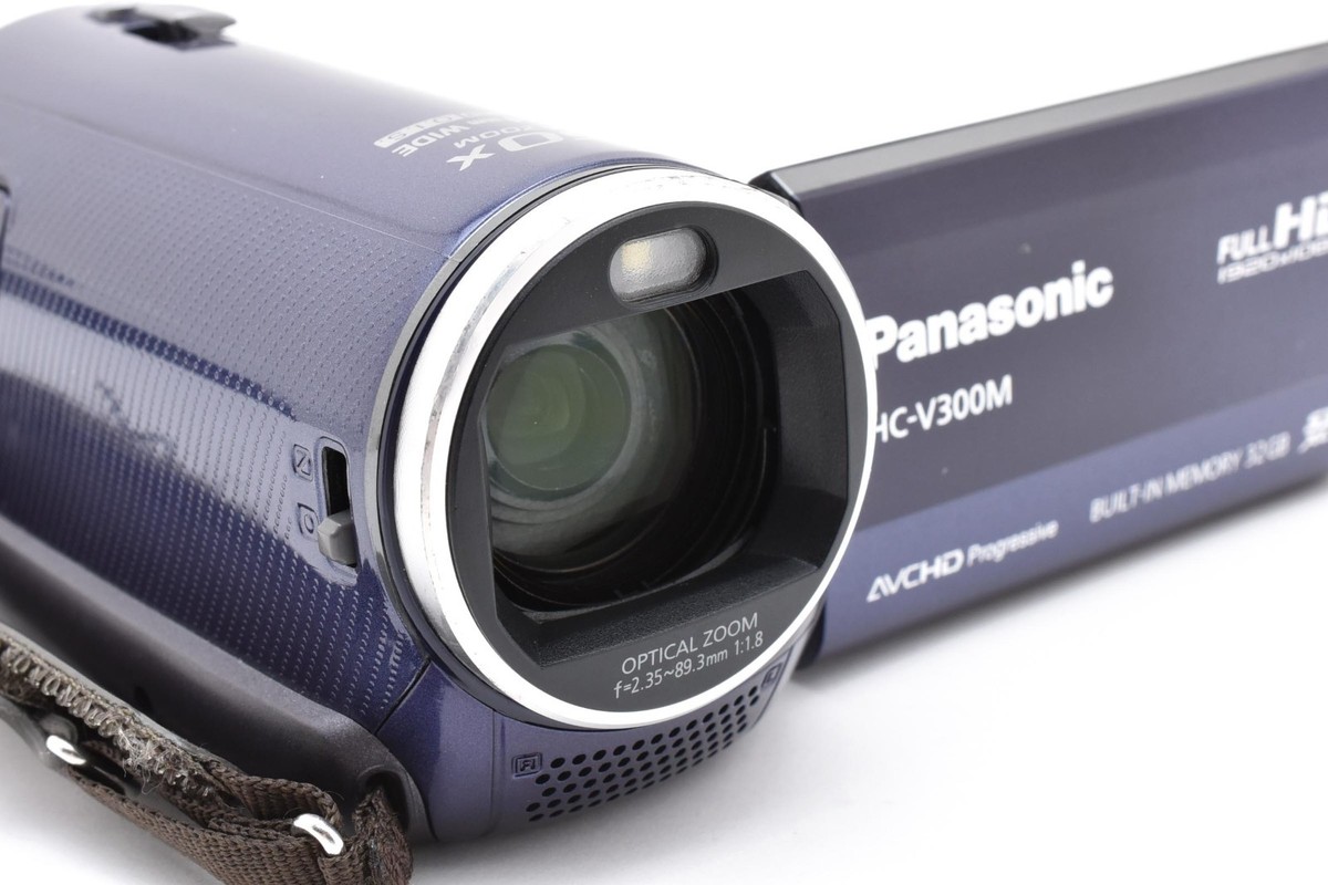 Panasonic HC-V300M (良品） Panasonic HC-V300M Navy 32GB HD Digital Video Camcorder 50x Zoom