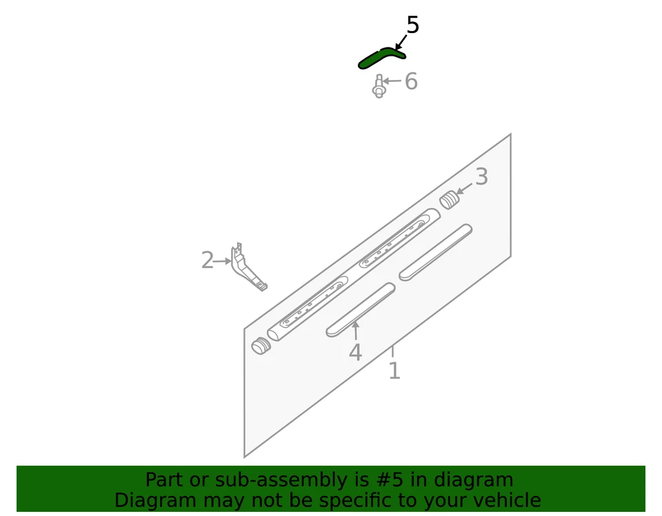 Genuine Nissan Frontier Driver Left Roof Drip Molding 73853-9BP1D - Image 2 of 2