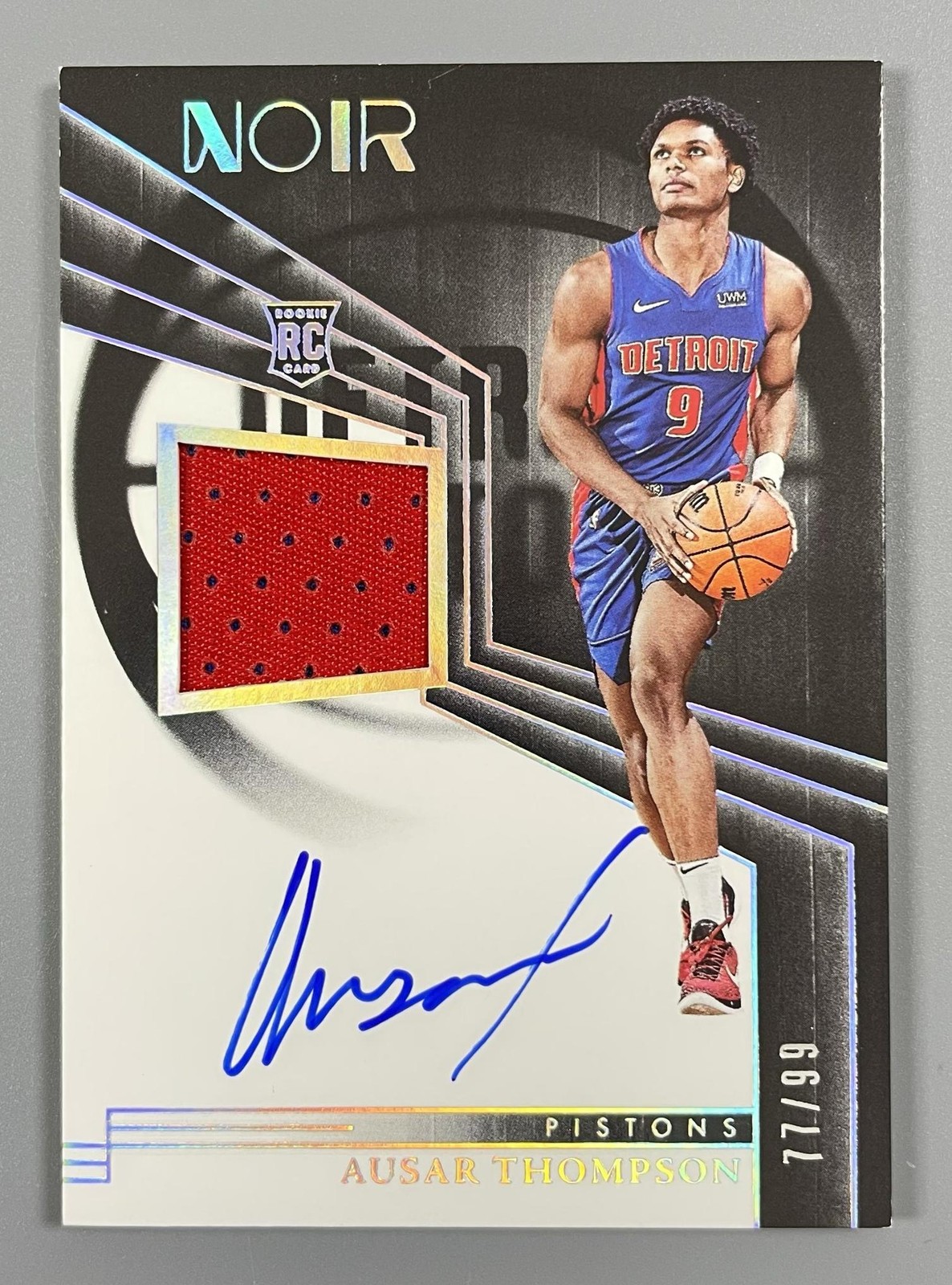 2023-24 Panini Noir Ausar Thompson #352 RC Rookie Patch Auto RPA /99