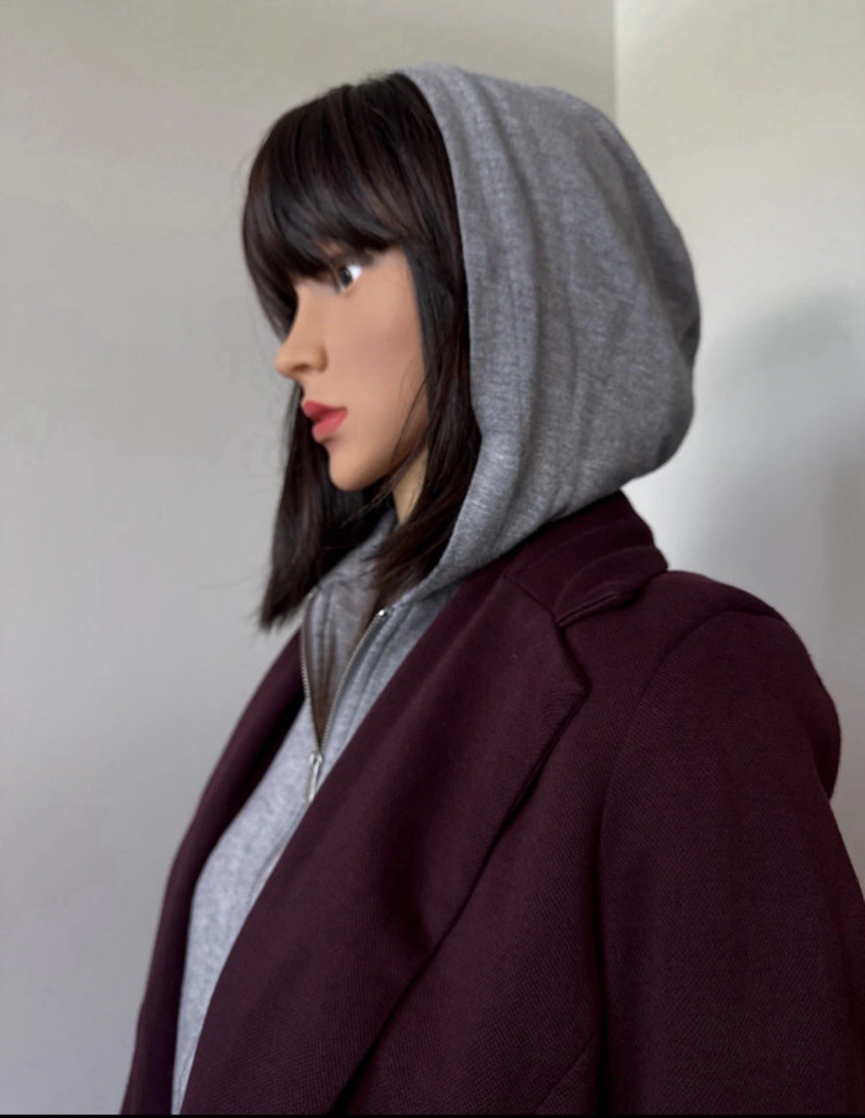 one by chapter one Burgundy Collared Button Blaze… - image 10