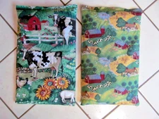 Set of 2 New Microwavable Therapeutic Natural Corn Bags / Heating Pad Hot Packs