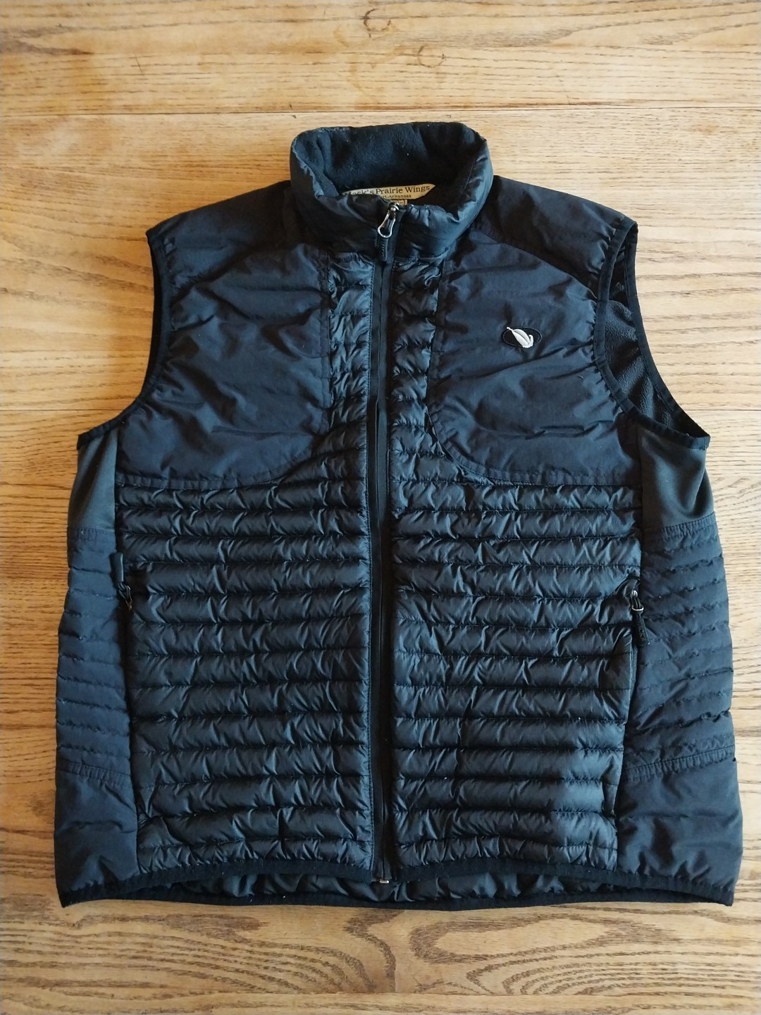 Mack's Prairie Wings Duck Down Puffer Vest Black Full Zip Mens Sz Large