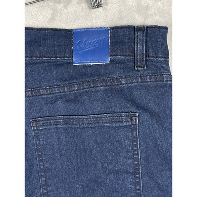 Mugsy Studio Blue Mens Slim Fit Stretch Jeans Dark Wash 38x34 FLX3NSB-38X34