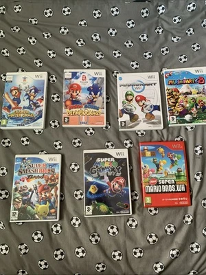 Mario Games Bundle Complete with Manual Nintendo Wii PAL Tested Working Free Pos - Image 1 of 4
