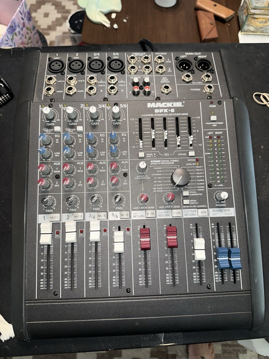 Mackie DFX6 6 Channel Integrated Live Sound Mixer | eBay