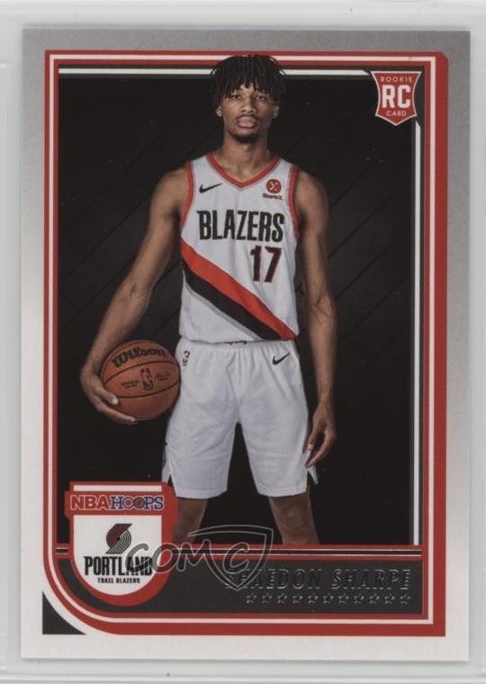 2022-23 Panini NBA Hoops Rookies Shaedon Sharpe #237 fh9