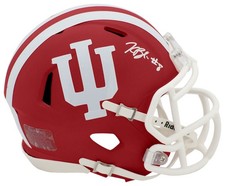 Kaelon Black Signed Indiana Hoosiers Riddell Speed Mini Helmet - (SCHWARTZ COA)