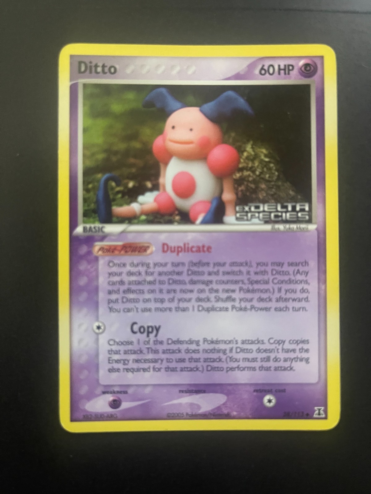 Ditto 2005 EX: Delta Species #038/113 Reverse Holo (Mr. Mime