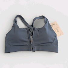 NWT Athleta Racerback Slate Blue Sports Bra Z...