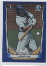 2014 Bowman Draft Chrome Blue Refractor 363/399 Derek Hill #CDP19 8e8