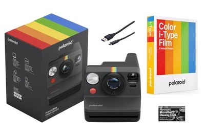 Polaroid Now Generation 3 i-Type Instant Camera (Black) with 8 i-Type Color F...