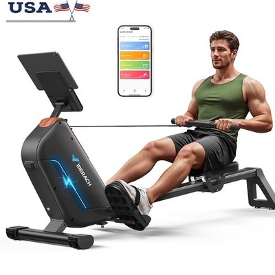 Self-Powered Rowing Machine Magnetic Resistance 16 Levels Quiet Fitness Trainer