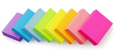 Sticky Notes 1.5x2 inch Bright Colors Self-Stick Pads 8 Pads/Pack 100 Sheets/Pad