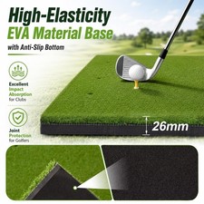 4 Ft x 5 Ft Golf Chipping Driving Commercial Fairway Practice Mat 26mm Foam Pad
