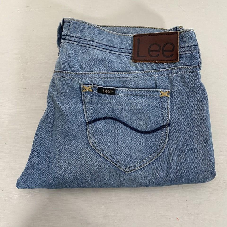 Lee Womens Low Super Skinny Stretch Cropped Jeans Size 14 Good Worn JE156