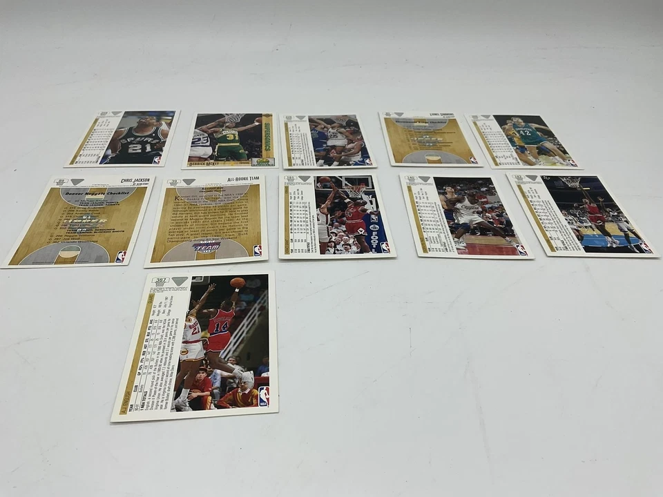 Lote de 11 tarjetas de baloncesto de la NBA Upper Deck de colección Horace Grant Bulls Gill Polynice Foto 4 de 4