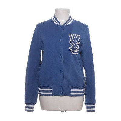 WeSC, Collegejacke, Damen, Größe: S, Blau/Weiß, Baumwolle/Polyester, Print #BmP