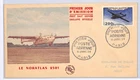 FRANCE FDC *LA NORATLAS 2501* 1954 Aviation 200F Illustrated Paris WQ153
