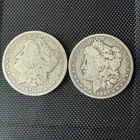 2x 1887 O 90% Silver Morgan Dollar Circulated Cull FREE SHIPPING
