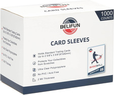 1000Ct Soft Trading Card Sleeves - Clear Penny Sleeves, Toploaders for Trading C