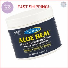 Farnam Aloe Heal Aloe Vera Veterinary Cream for use on Horses and Dogs 4 Ounces