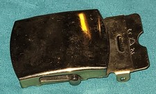 Vintage U.S. Military Solid Brass Belt Buckle Made In USA Soldier Uniform