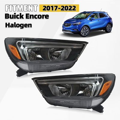 #ad For 2017 2022 Buick Encore Halogen Headlight w LED DRL w Bulb LeftRight Pair $196.00