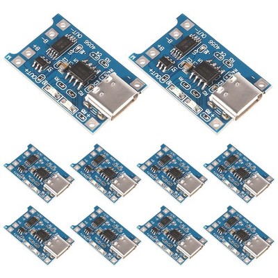 AITRIP 10pcs TP4056 Type-c USB 5V 1A 18650 Lithium Battery Charger 10PCS 