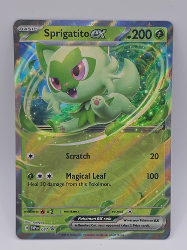 Holo Sprigatito EX - 87 Promo Scarlet & Violet Black Star Promo Pokemon TCG