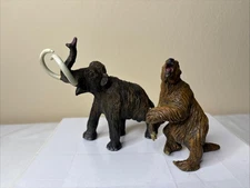Safari Prehistoric Mammal Figures Mammoth Giant Sloth Retired Collectibles 2004