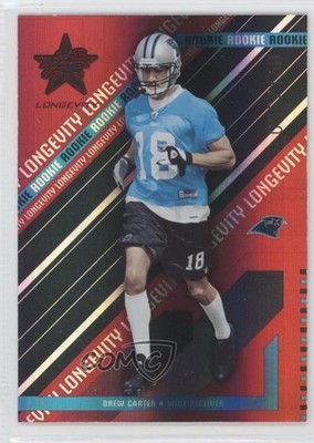 2004 Leaf Rookies & Stars Longevity Rookie Ruby 21/150 Drew Carter #217 RC 0l1