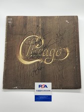 🎺🎷 CHICAGO 🎷🎺  Signed Vinyl RARE COMPLETE  6x Signatures Peter Cetera PSA...