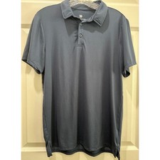 All in Motion Men's Navy Blue Short Sleeve Polo Shirt S Golf Casual Career