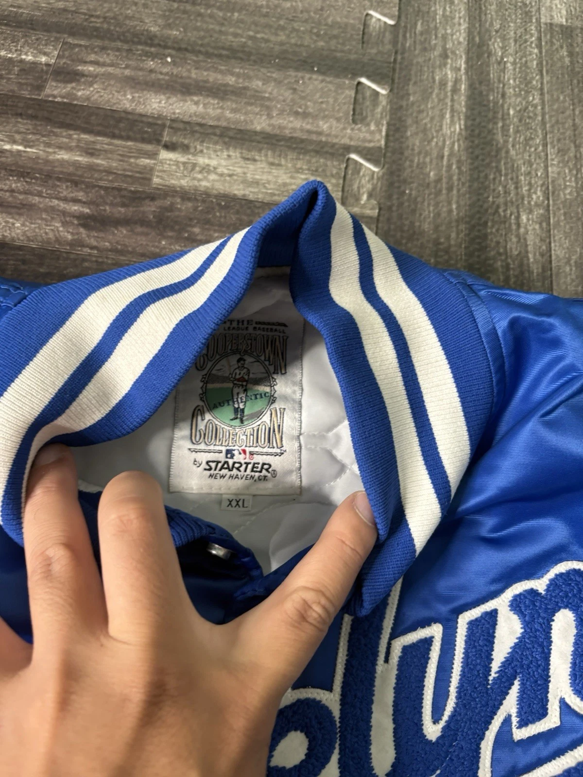 Brooklyn Dodgers Starter Cooperstown Satin Jacket Size 2XL Usa VTG 90s MLB - product detail image 3