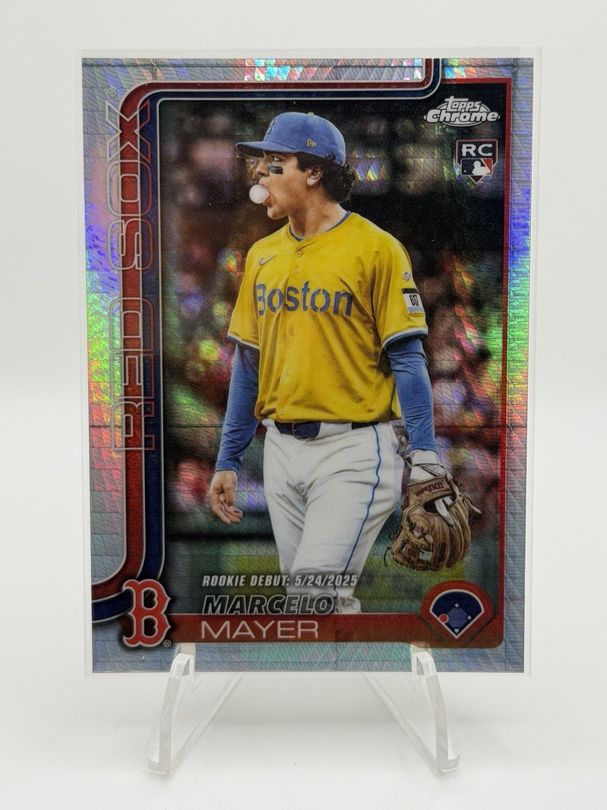 2025 Topps Chrome Update Marcelo Mayer #USC117 Rookie Debut RC Prism Refractor