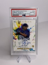 Adbert Alzolay On Card Rookie Auto PSA 10. rookie card picture