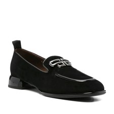Linda Baumann Women's Black Suede Loafers Casual Fashion LDB6585-26102BLK