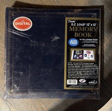 Vtg 1998 Pioneer E-Z Load Navy Blue Memory Book 12" X 12" Top Loading Album, NEW