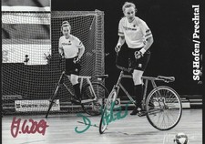 Original signierte Autogrammkarte DANIELLE HOLZER&JUDITH WOLF Radball-WM Gold